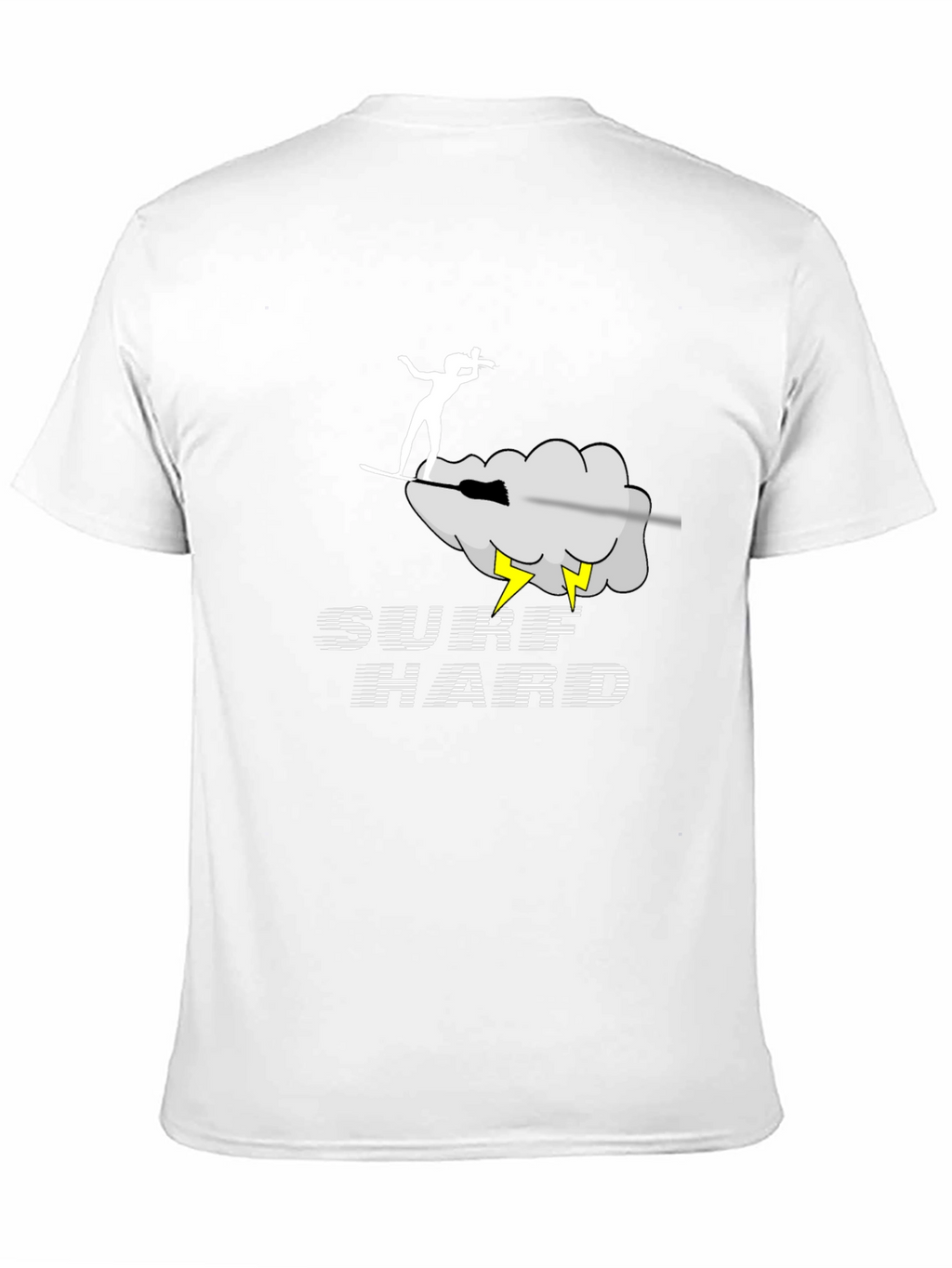 Surf Hard Graphic Tee - Black