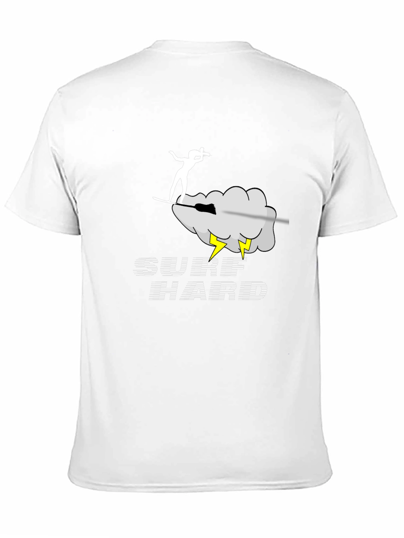 Surf Hard Graphic Tee - Black