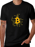 Bitcoin Circuit Board T-Shirt - Crypto Design