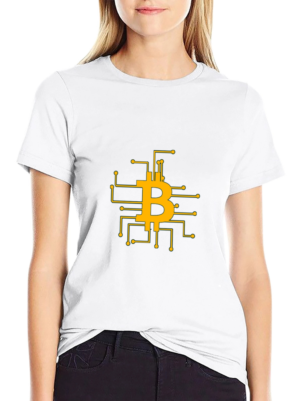 Bitcoin Circuit Board T-Shirt - Crypto Design