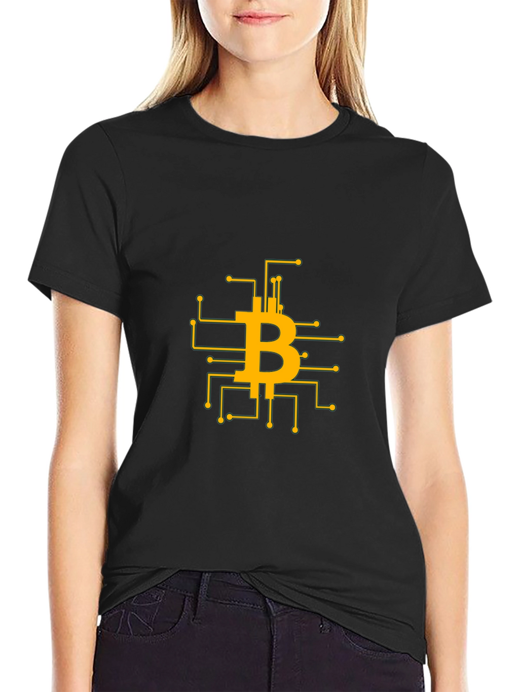 Bitcoin Circuit Board T-Shirt - Crypto Design