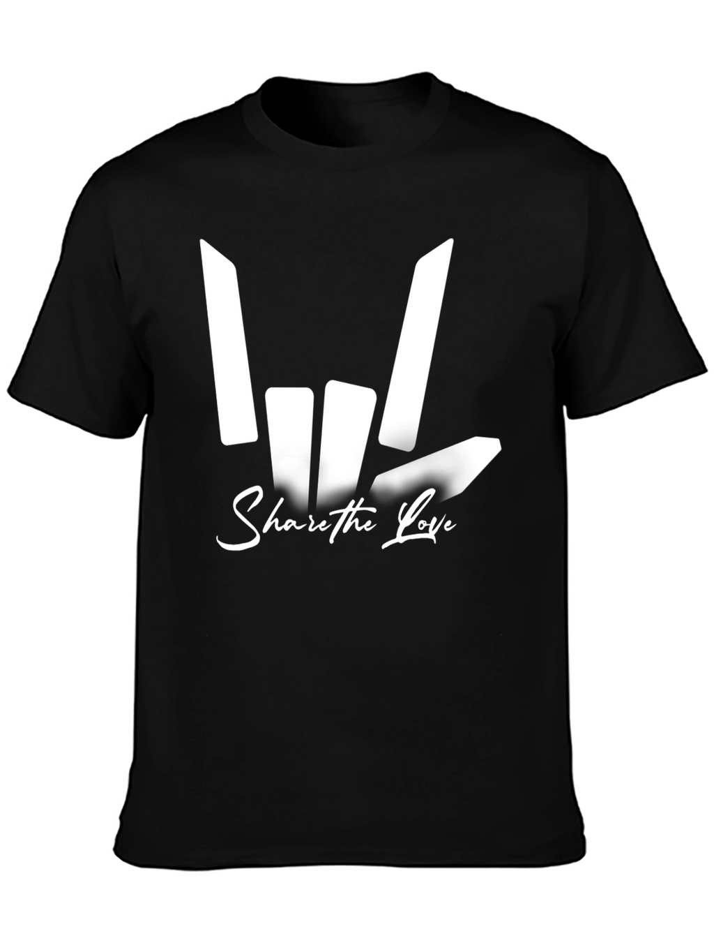Share The Love Graphic Tee - Black