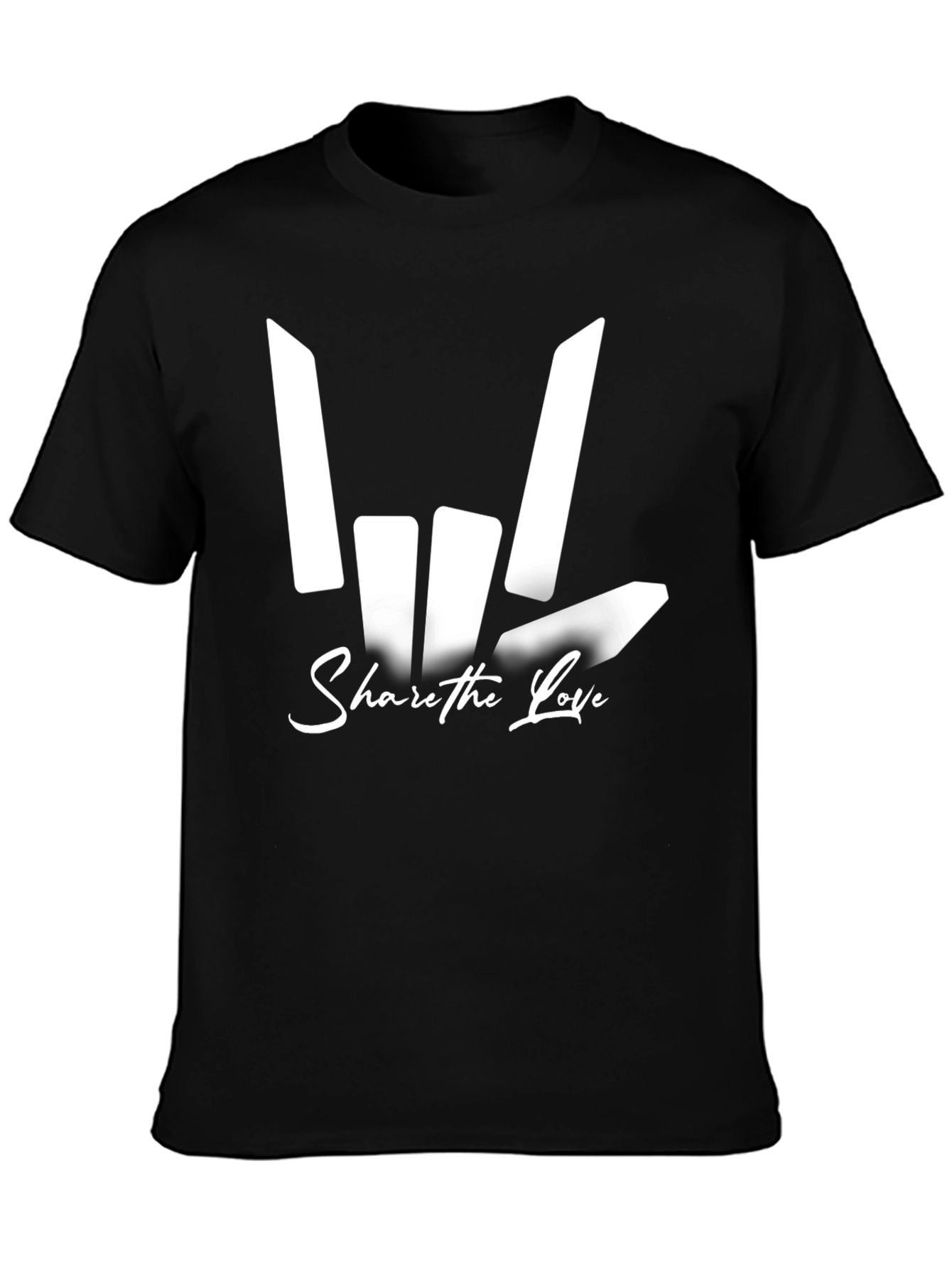 Share The Love Graphic Tee - Black