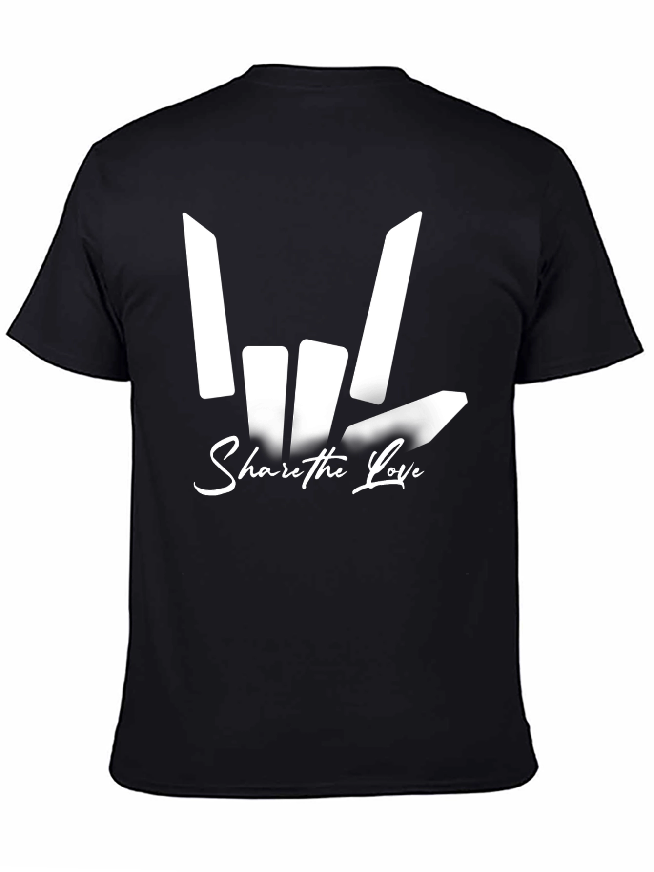 Share The Love Graphic Tee - Black