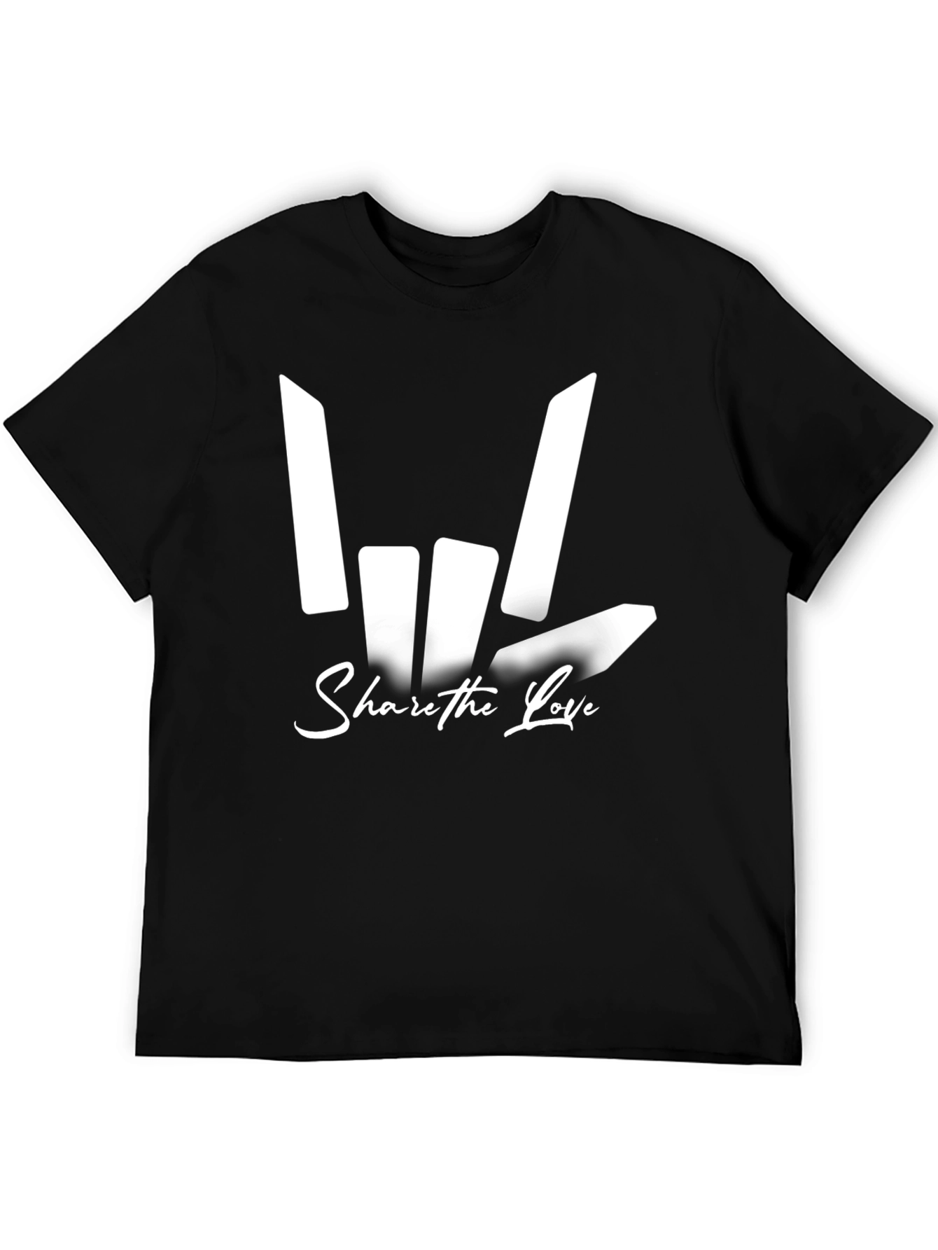Share The Love Graphic Tee - Black