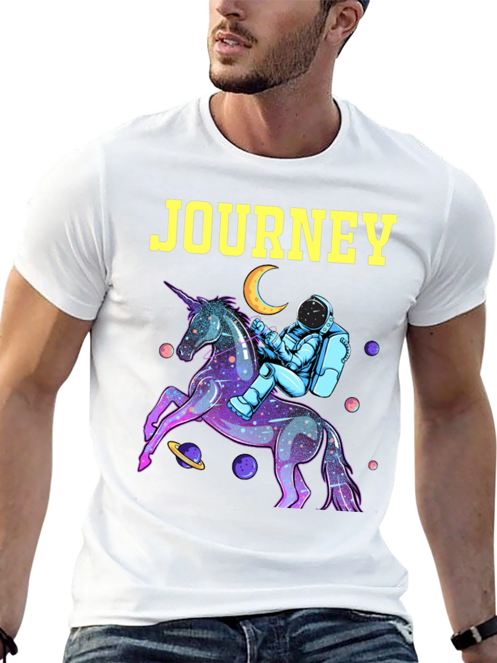 Journey Astronaut Unicorn Graphic Tee