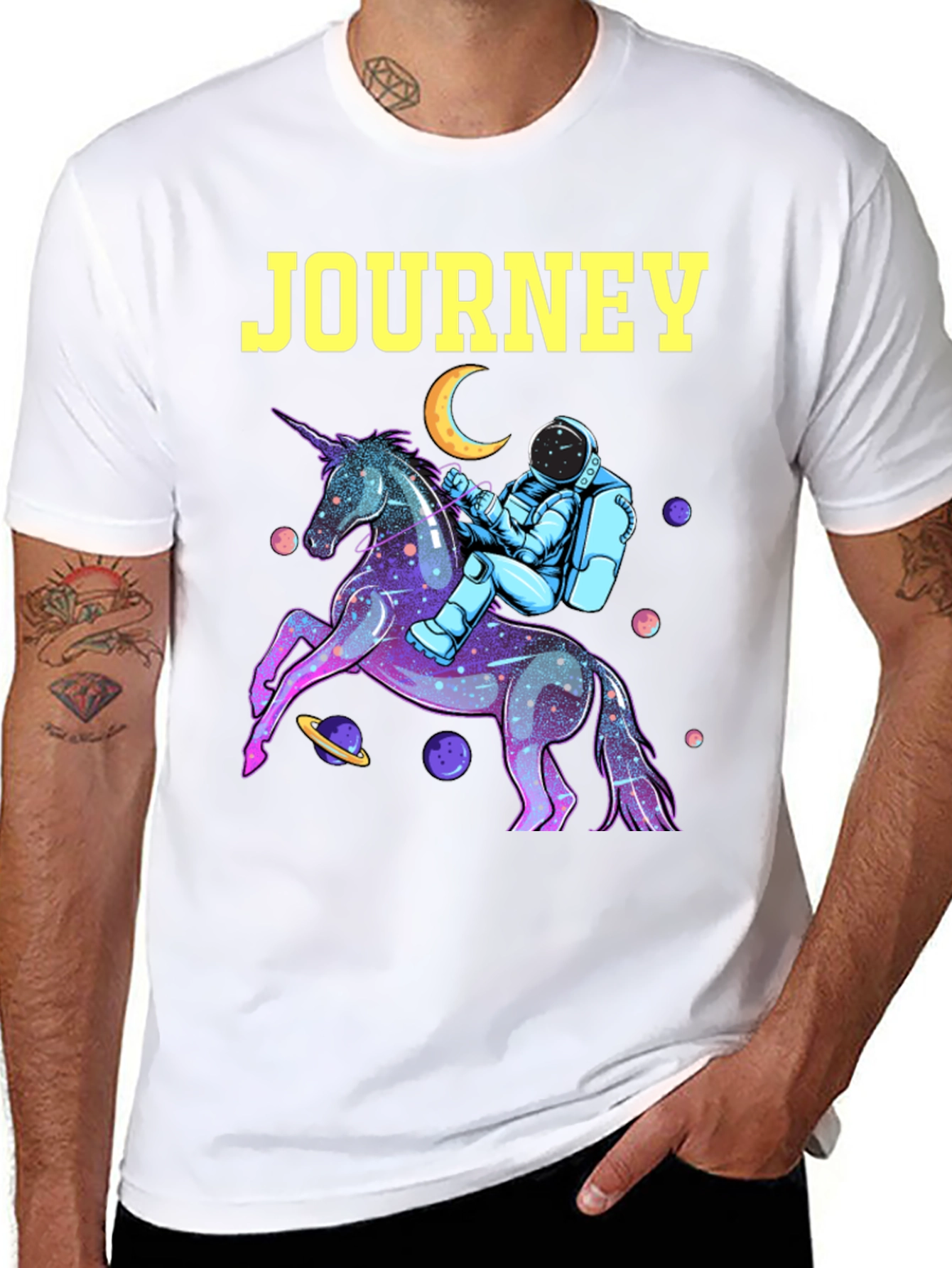 Journey Astronaut Unicorn Graphic Tee