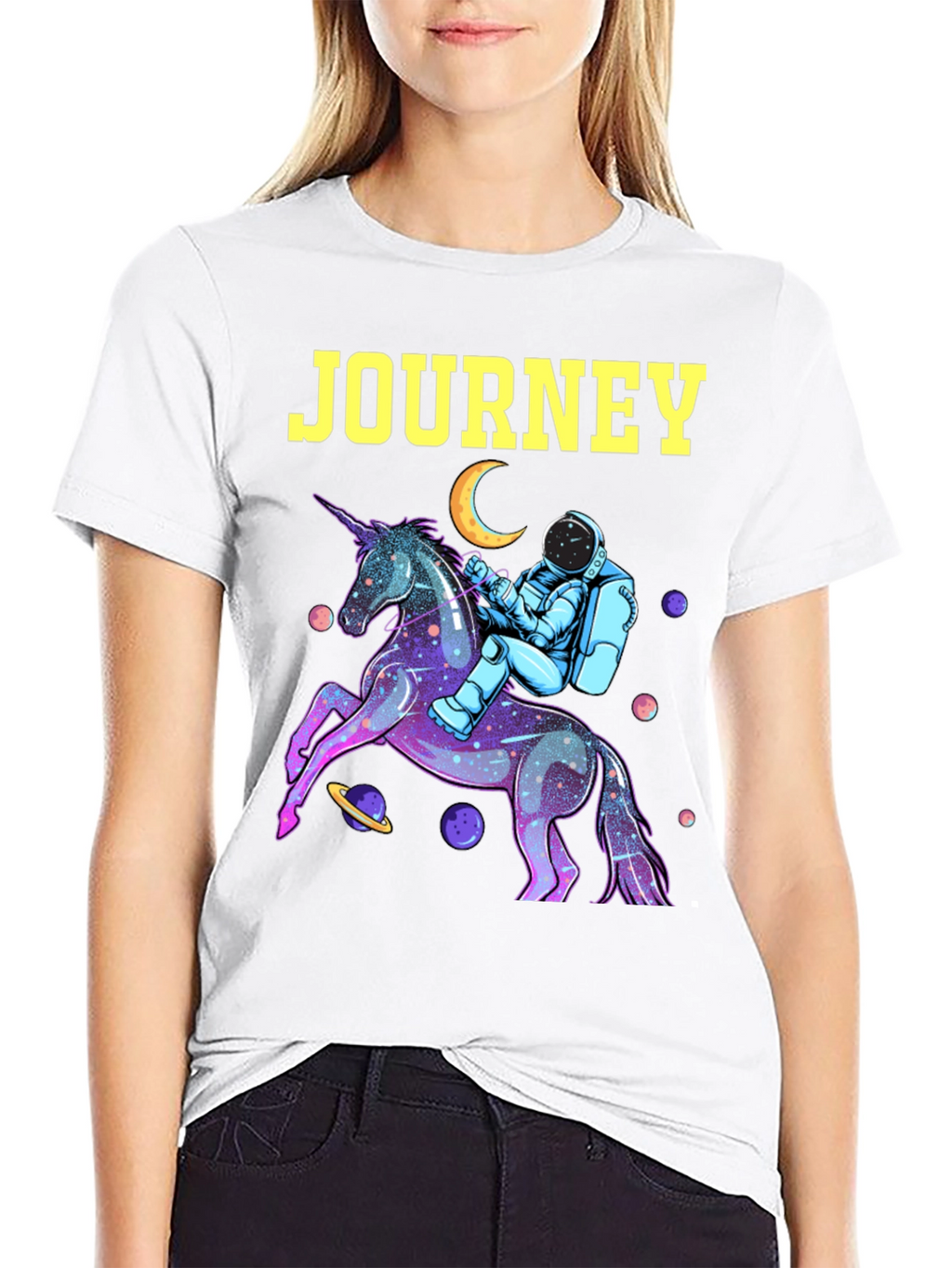 Journey Astronaut Unicorn Graphic Tee