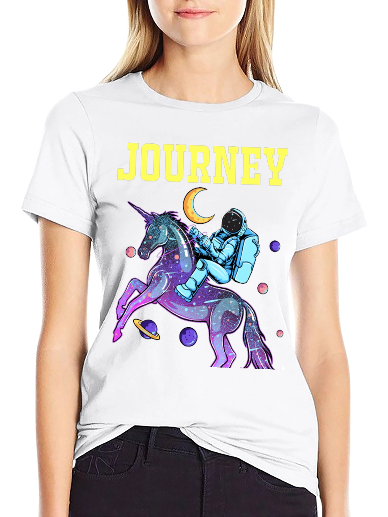 Journey Astronaut Unicorn Graphic Tee
