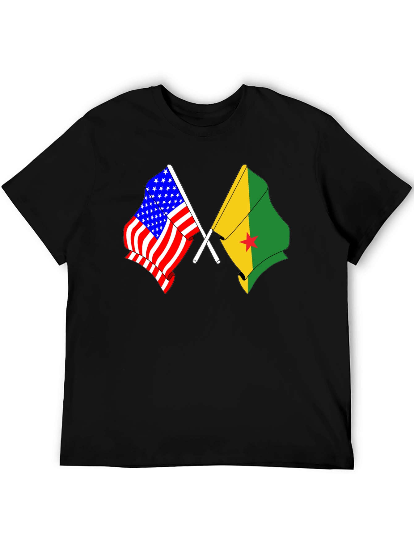 USA and Grenada Flags T-Shirt