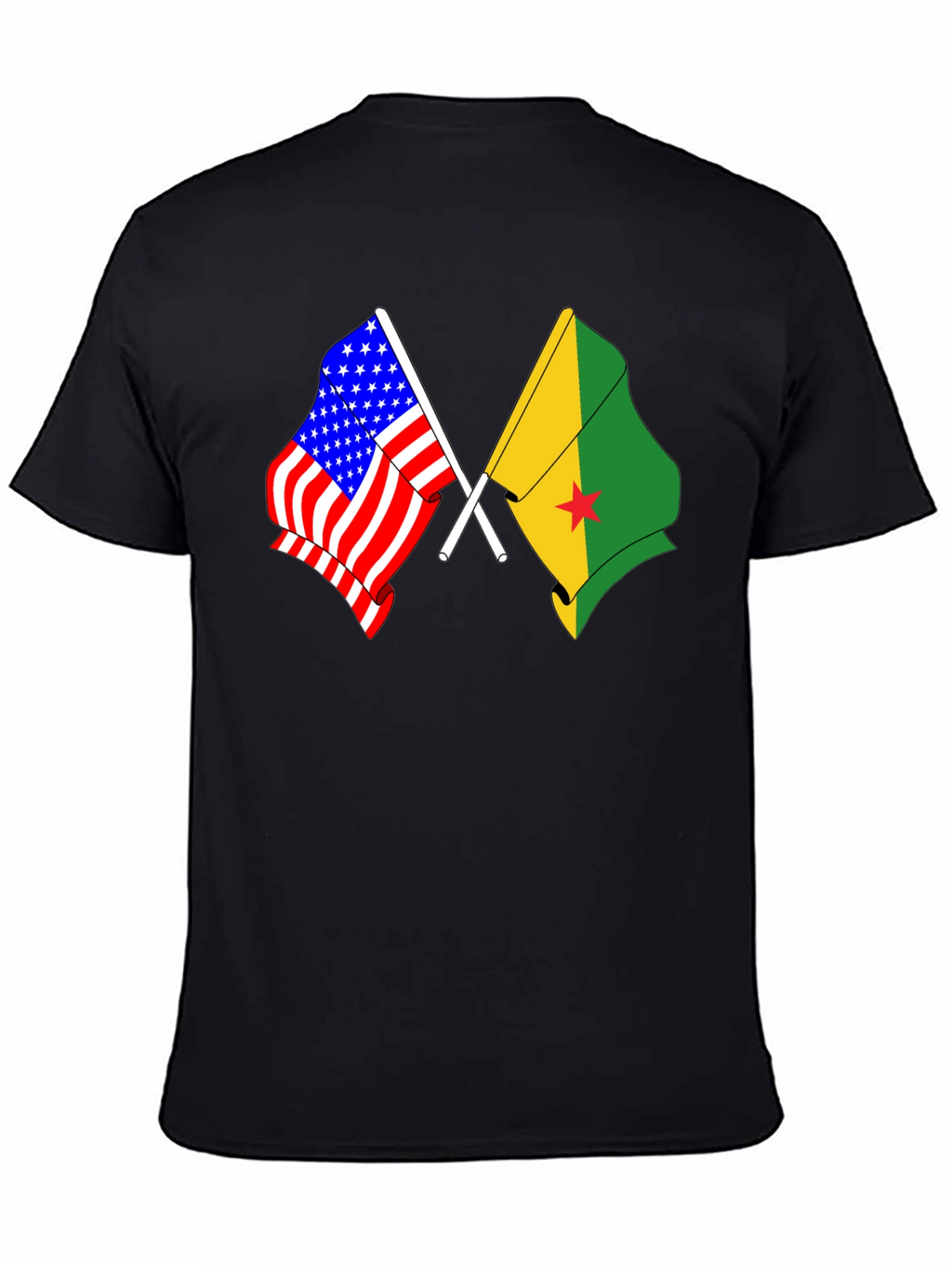 USA and Grenada Flags T-Shirt