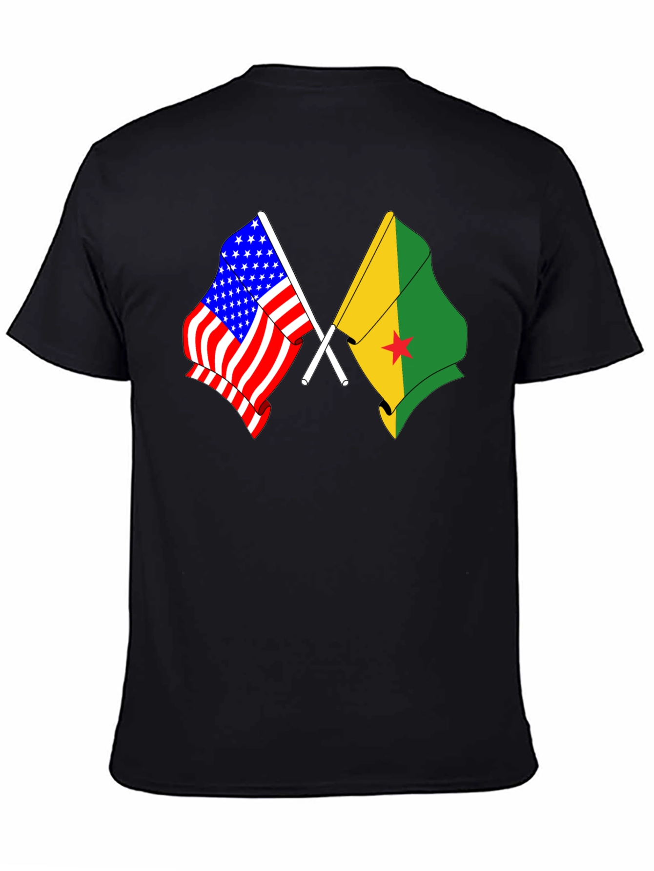USA and Grenada Flags T-Shirt
