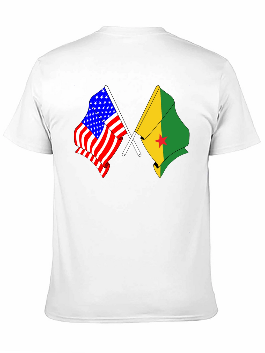 USA and Grenada Flags T-Shirt