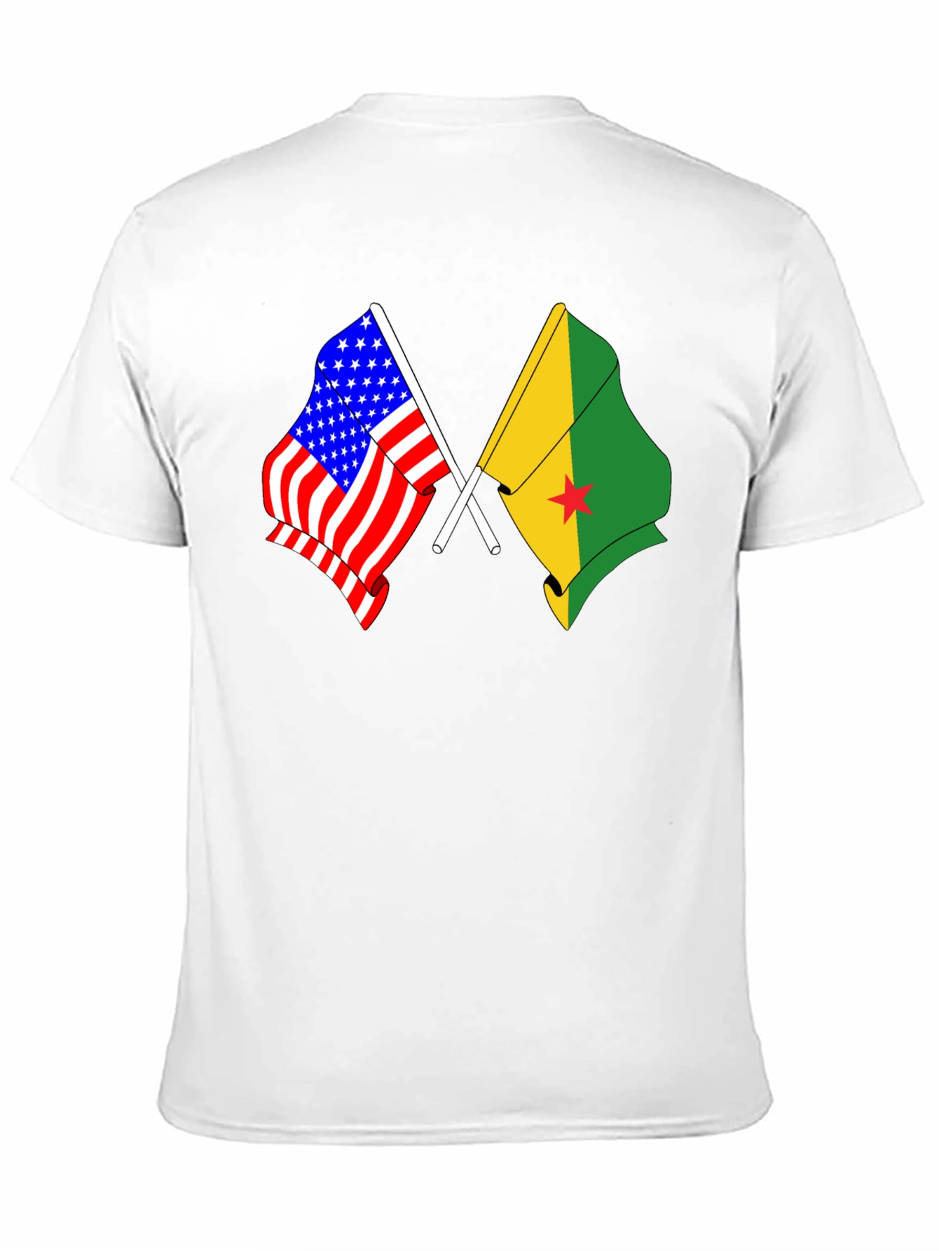 USA and Grenada Flags T-Shirt