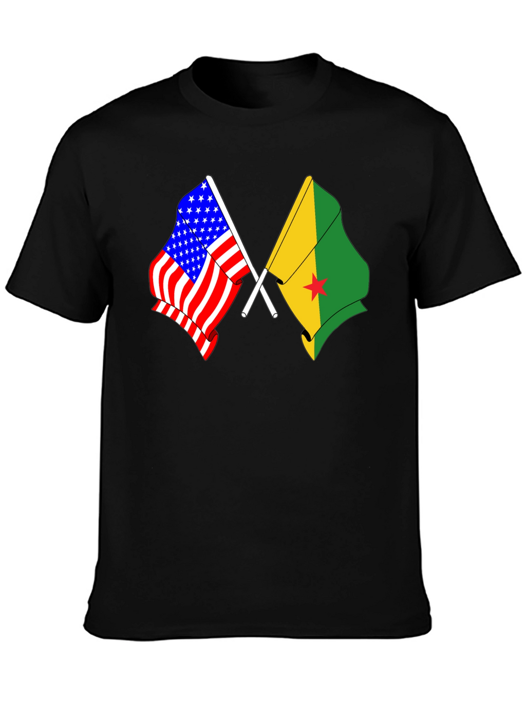 USA and Grenada Flags T-Shirt