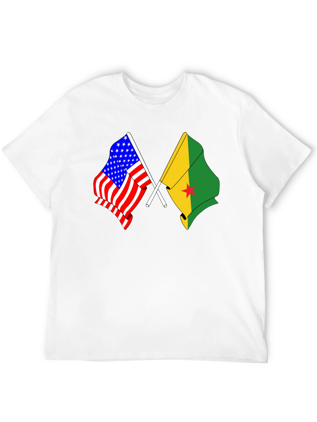 USA and Grenada Flags T-Shirt