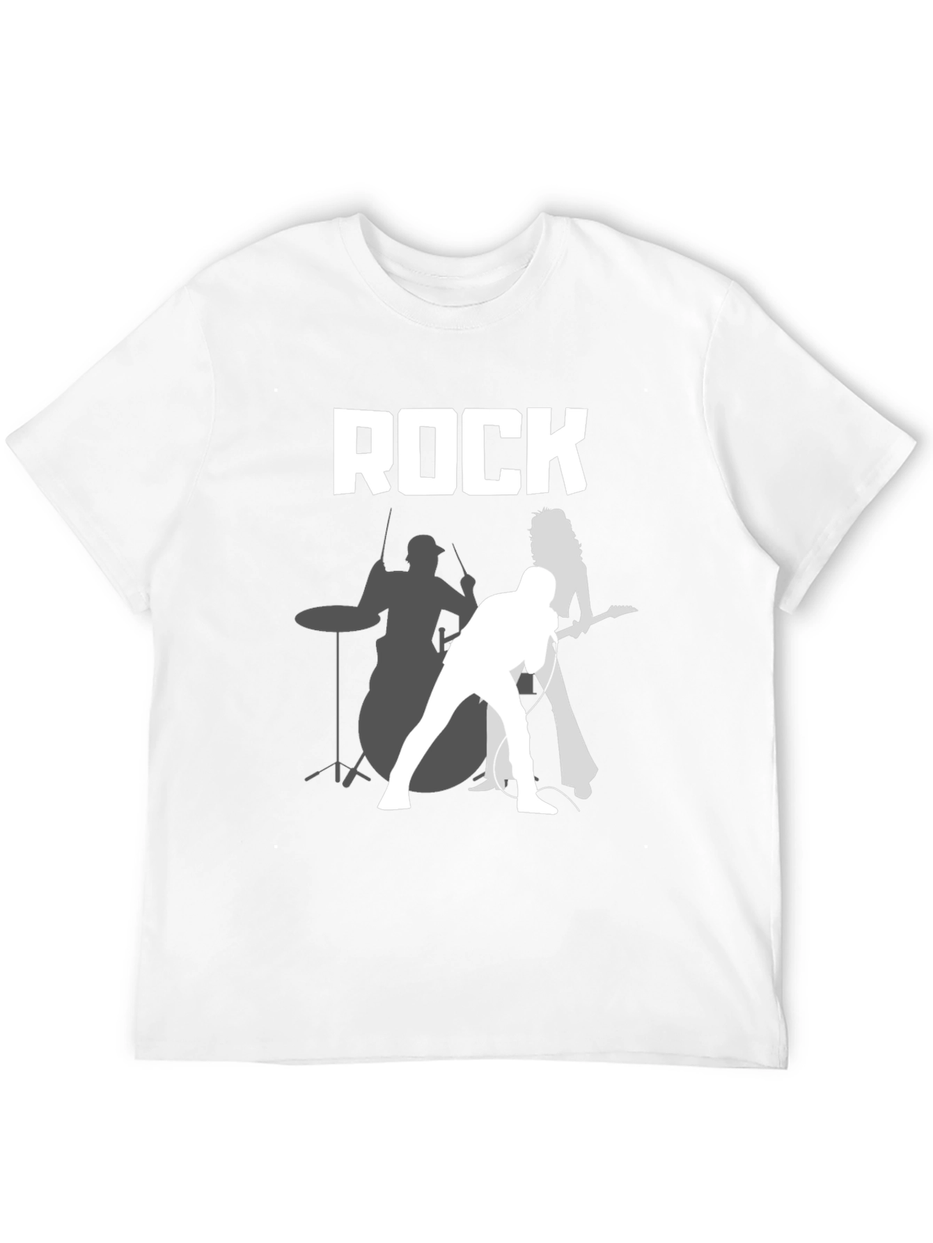 Rock Band Graphic Tee - Classic Black Cotton T-Shirt