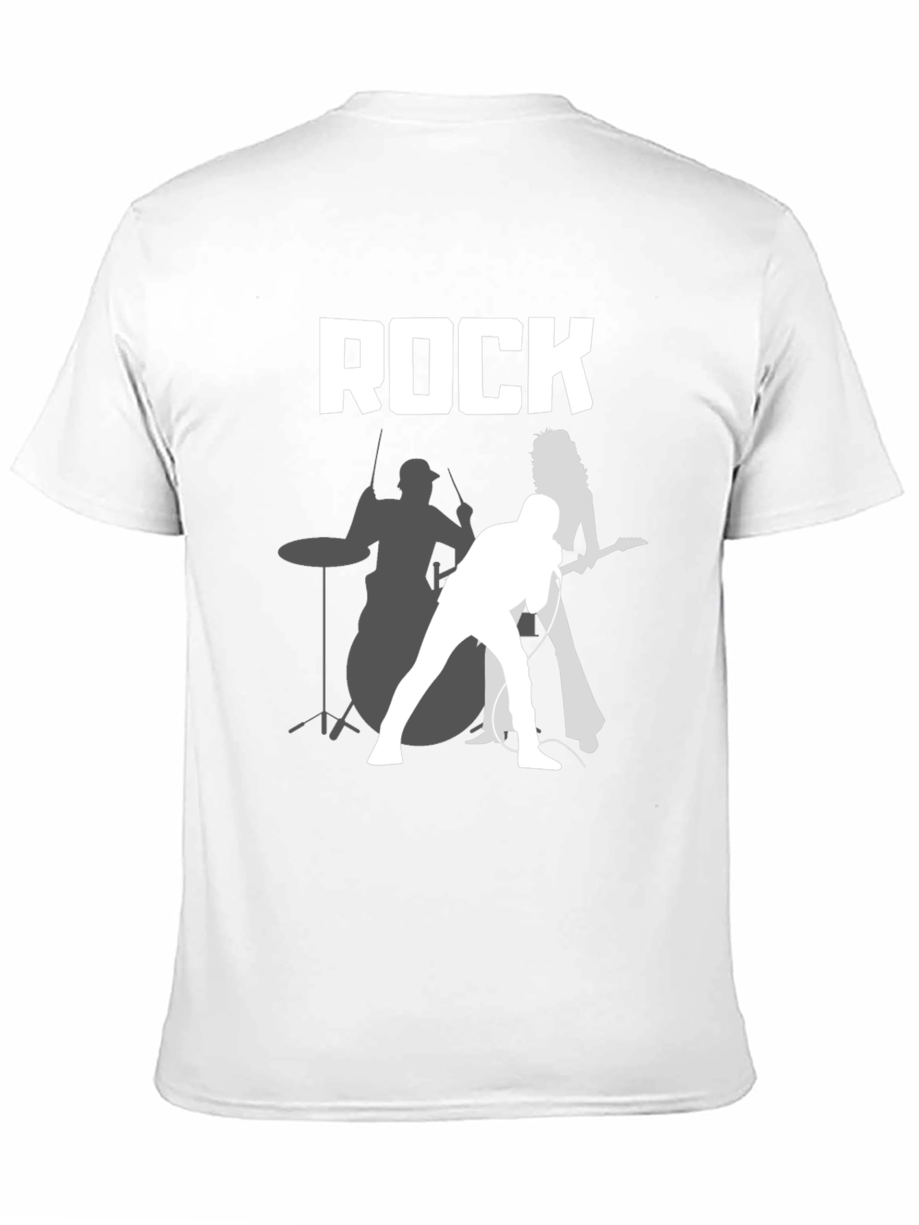 Rock Band Graphic Tee - Classic Black Cotton T-Shirt