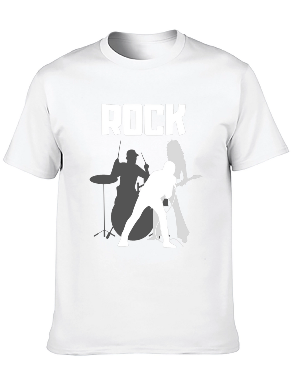 Rock Band Graphic Tee - Classic Black Cotton T-Shirt