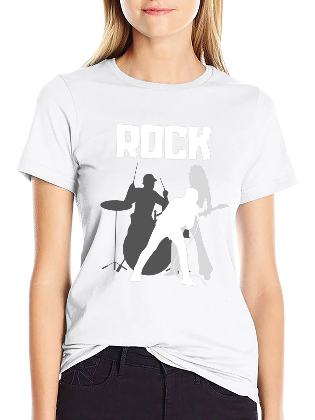 Rock Band Graphic Tee - Classic Black Cotton T-Shirt