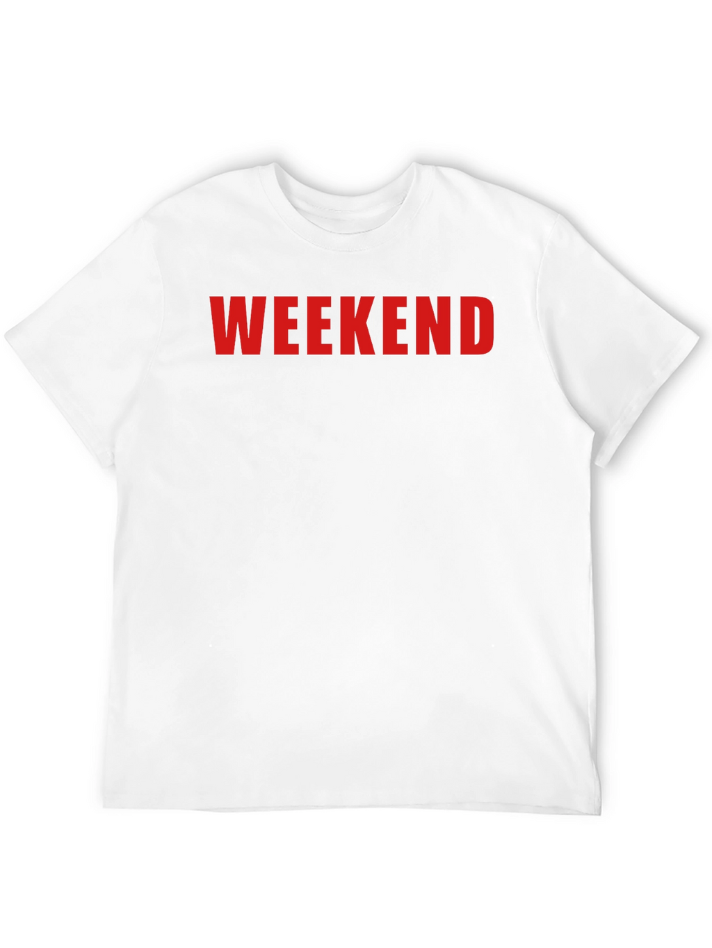 Weekend Graphic Tee - Black Cotton Casual Shirt