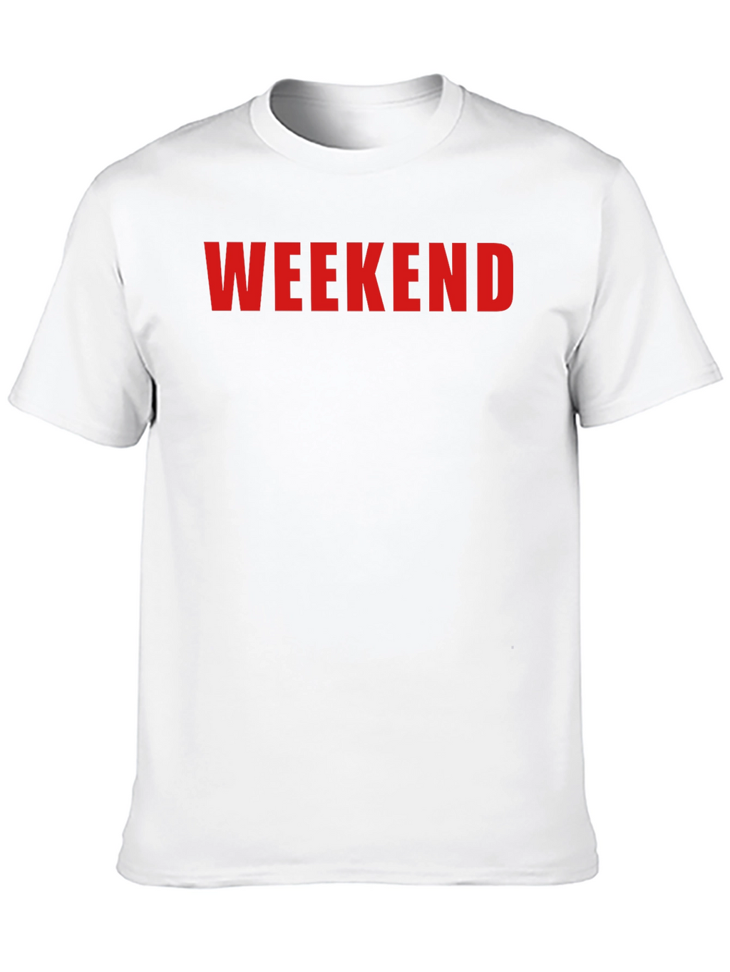 Weekend Graphic Tee - Black Cotton Casual Shirt