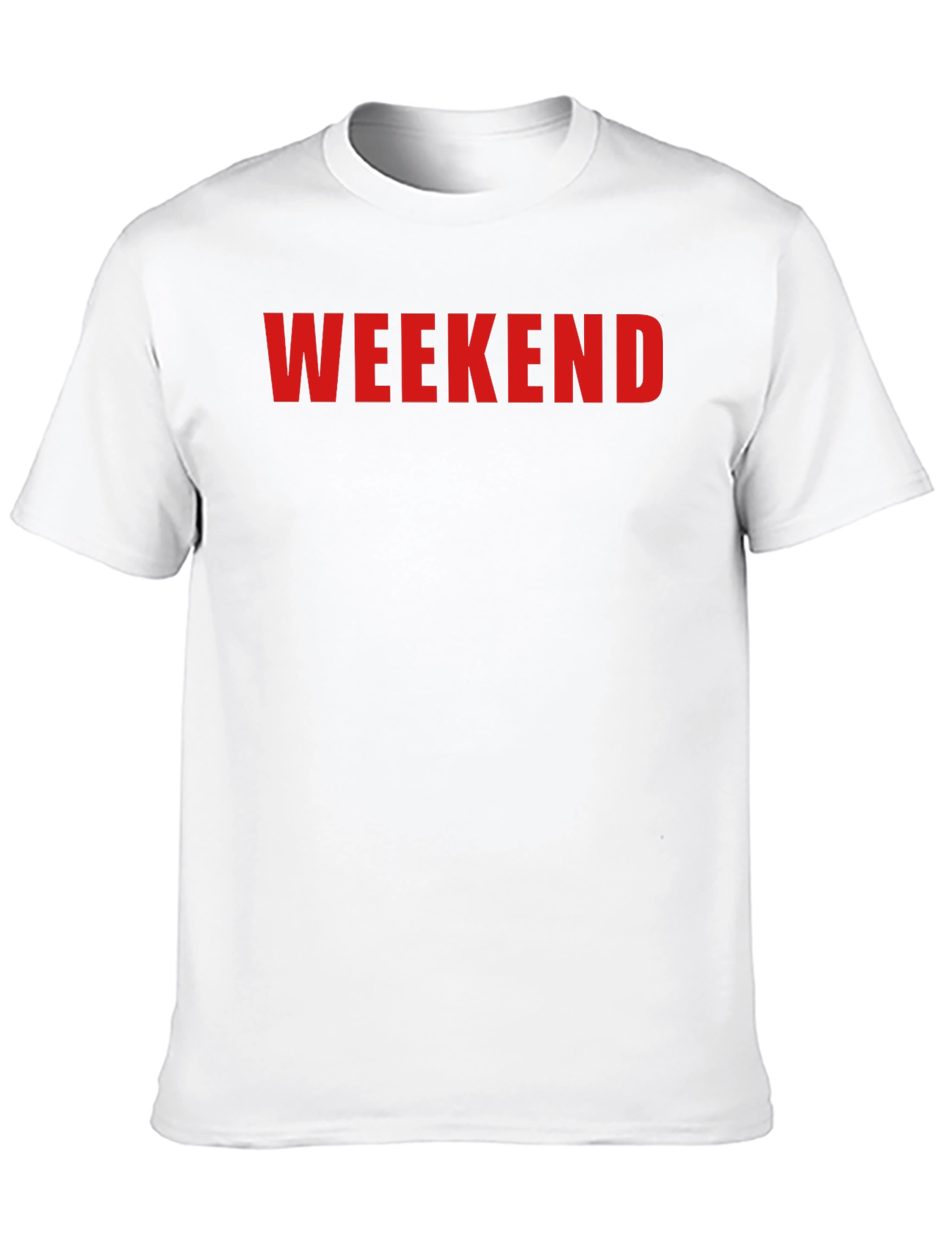 Weekend Graphic Tee - Black Cotton Casual Shirt