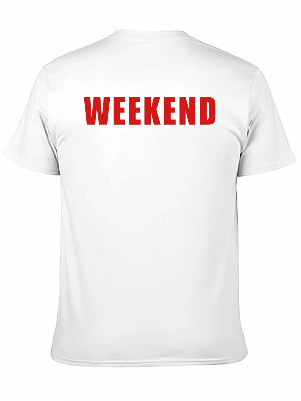 Weekend Graphic Tee - Black Cotton Casual Shirt