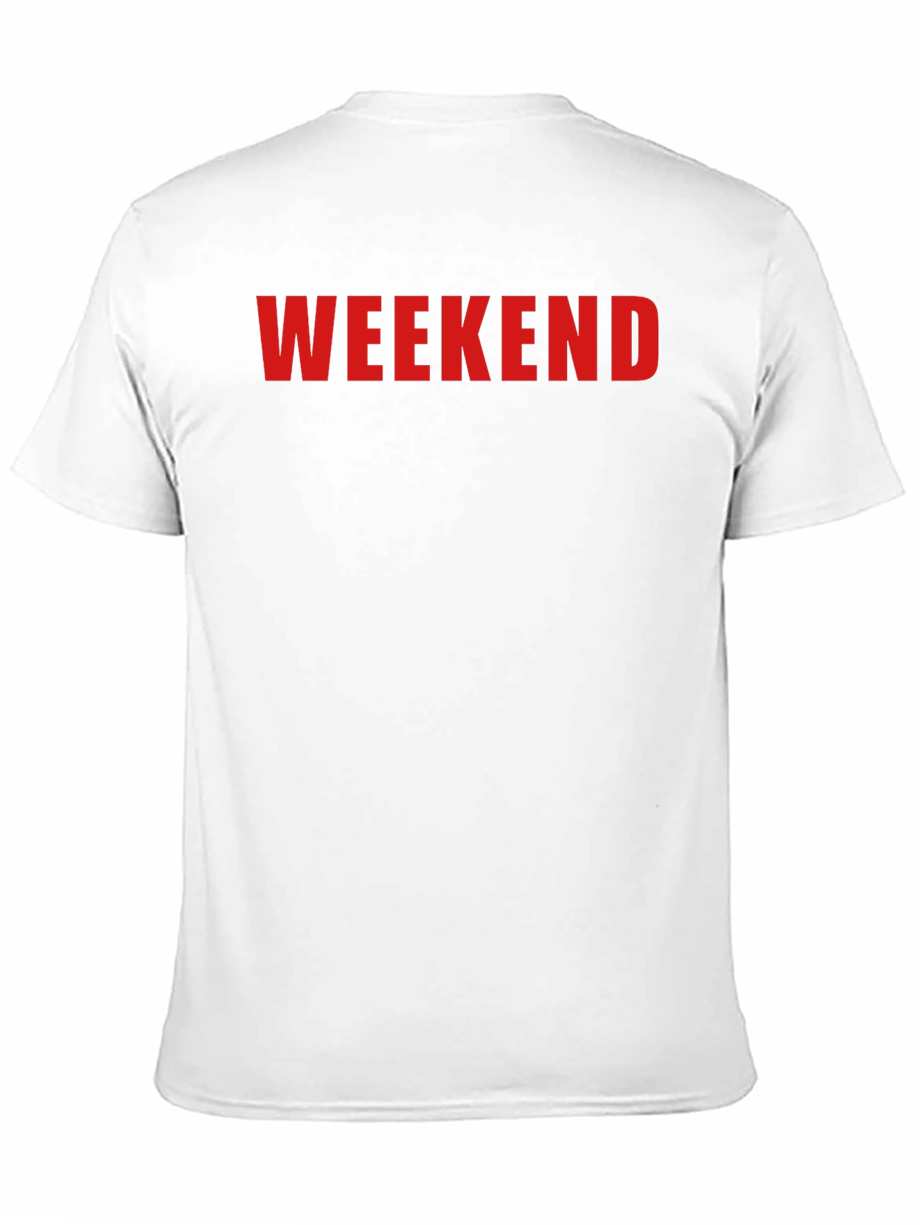 Weekend Graphic Tee - Black Cotton Casual Shirt