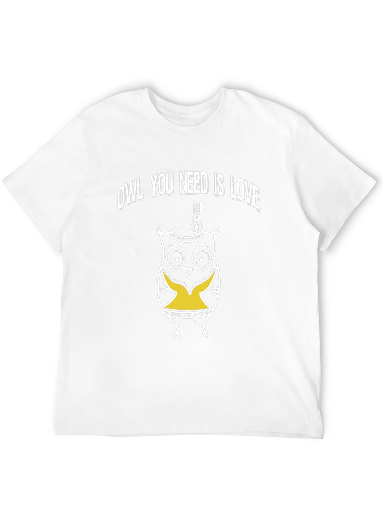 Owl You Need Is Love Graphic T-Shirt - Black