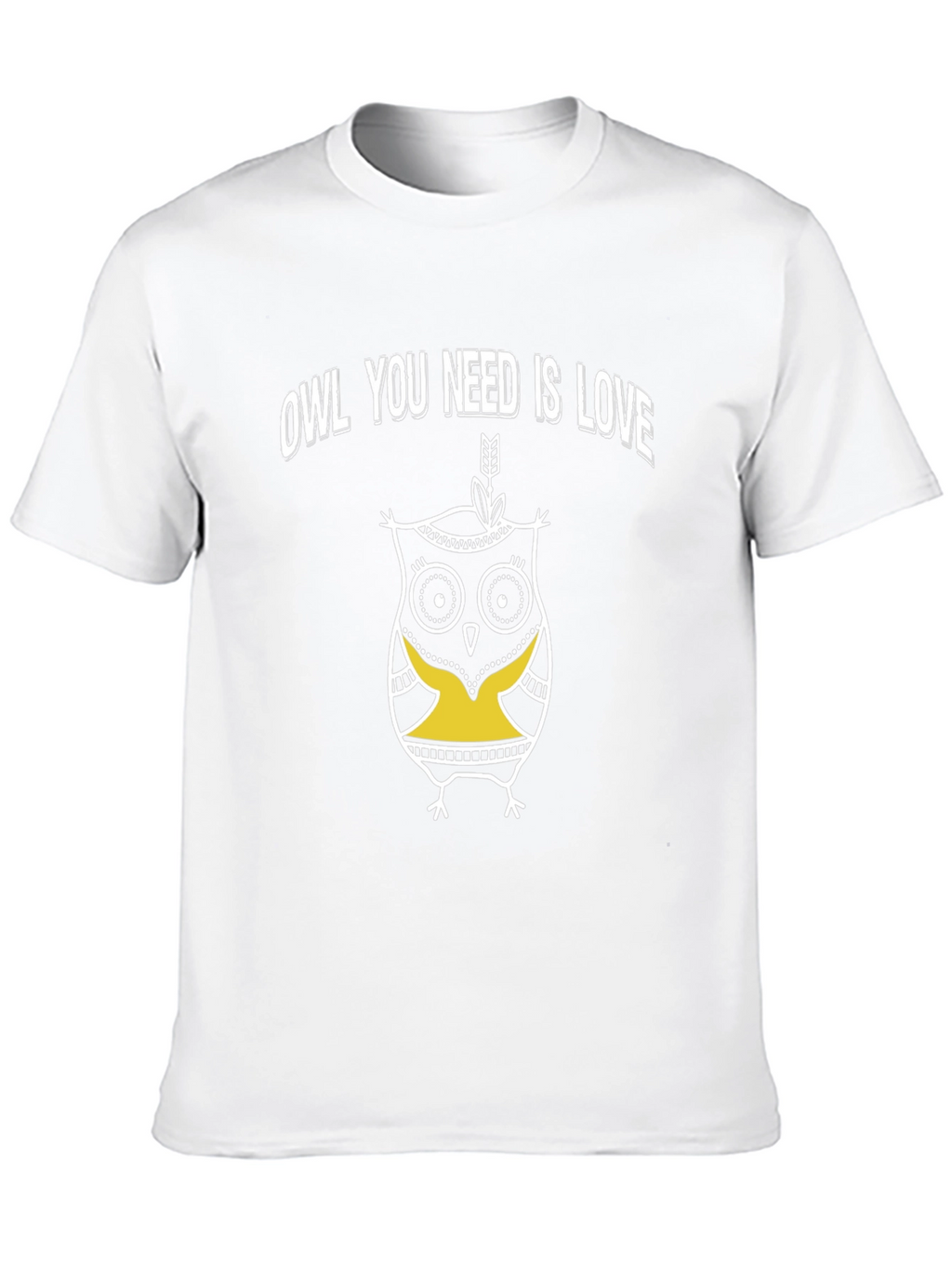 Owl You Need Is Love Graphic T-Shirt - Black