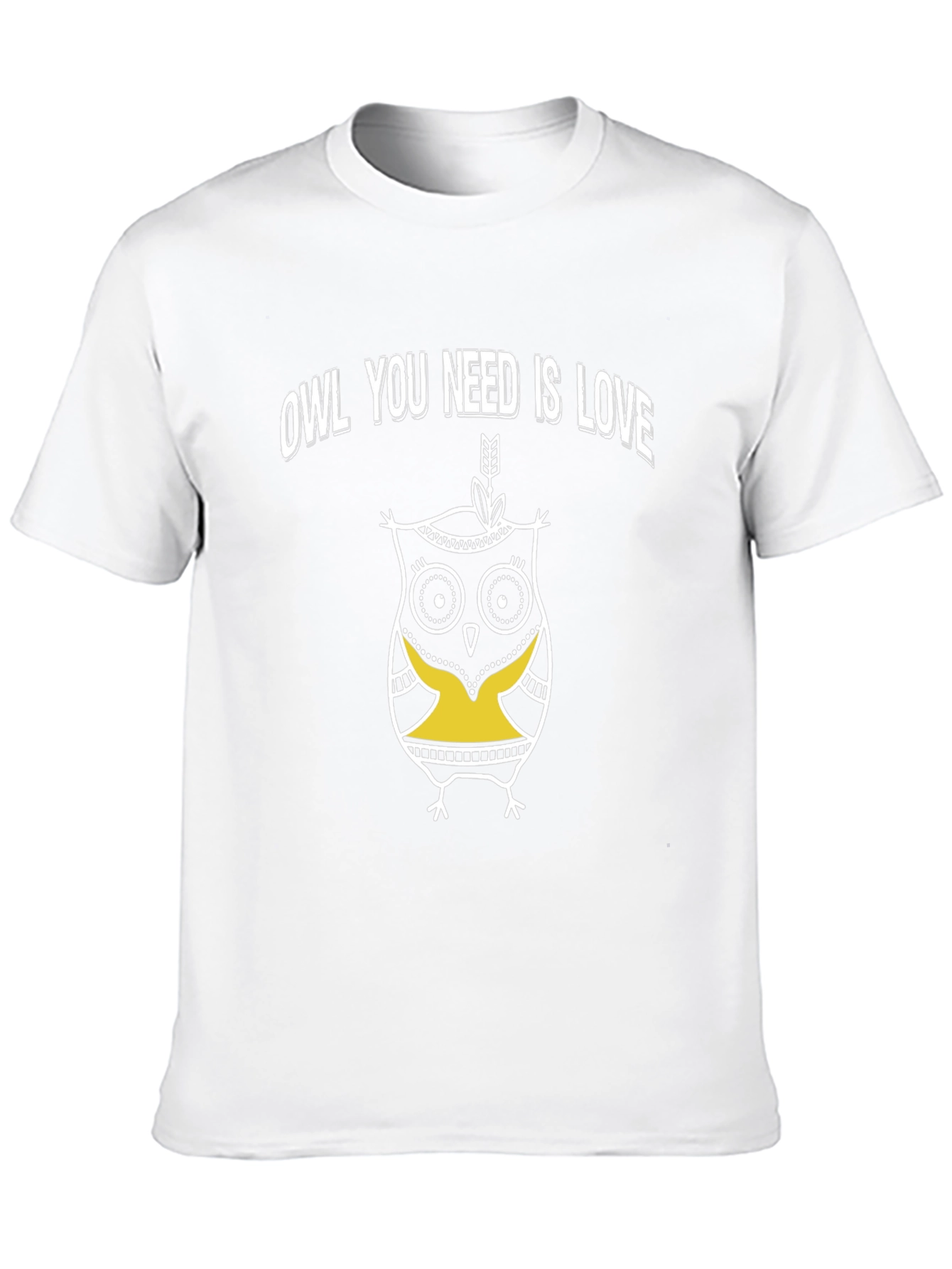 Owl You Need Is Love Graphic T-Shirt - Black
