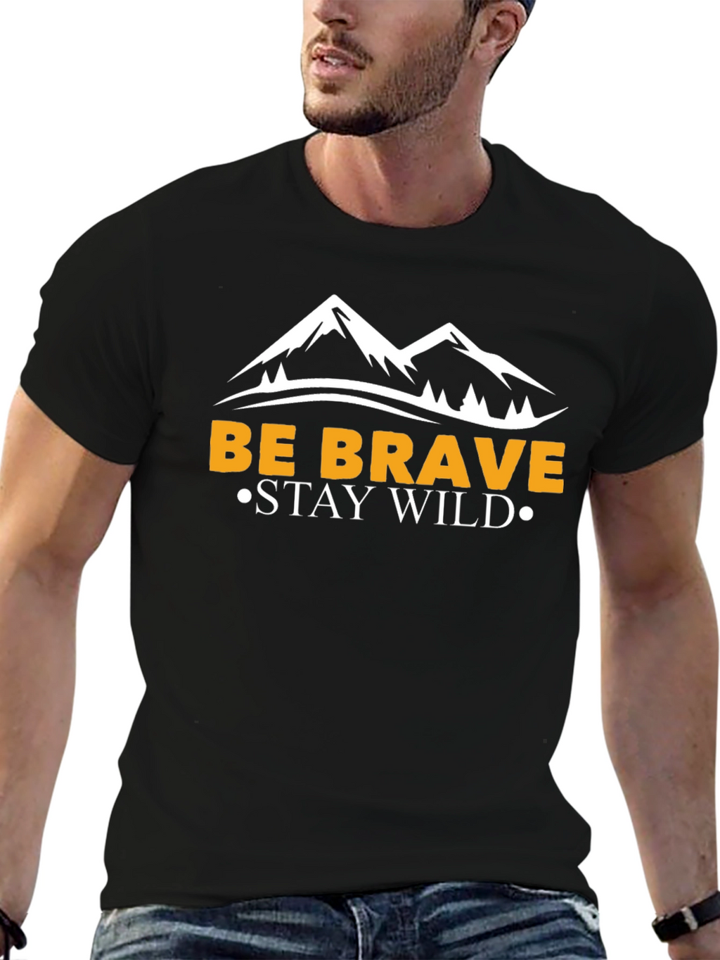 Be Brave Stay Wild Graphic Tee
