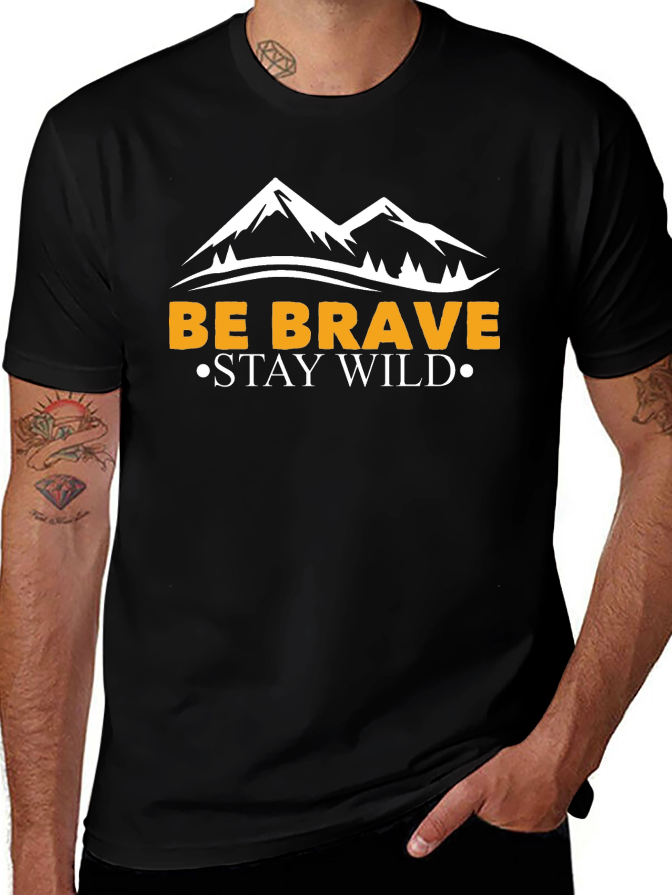 Be Brave Stay Wild Graphic Tee