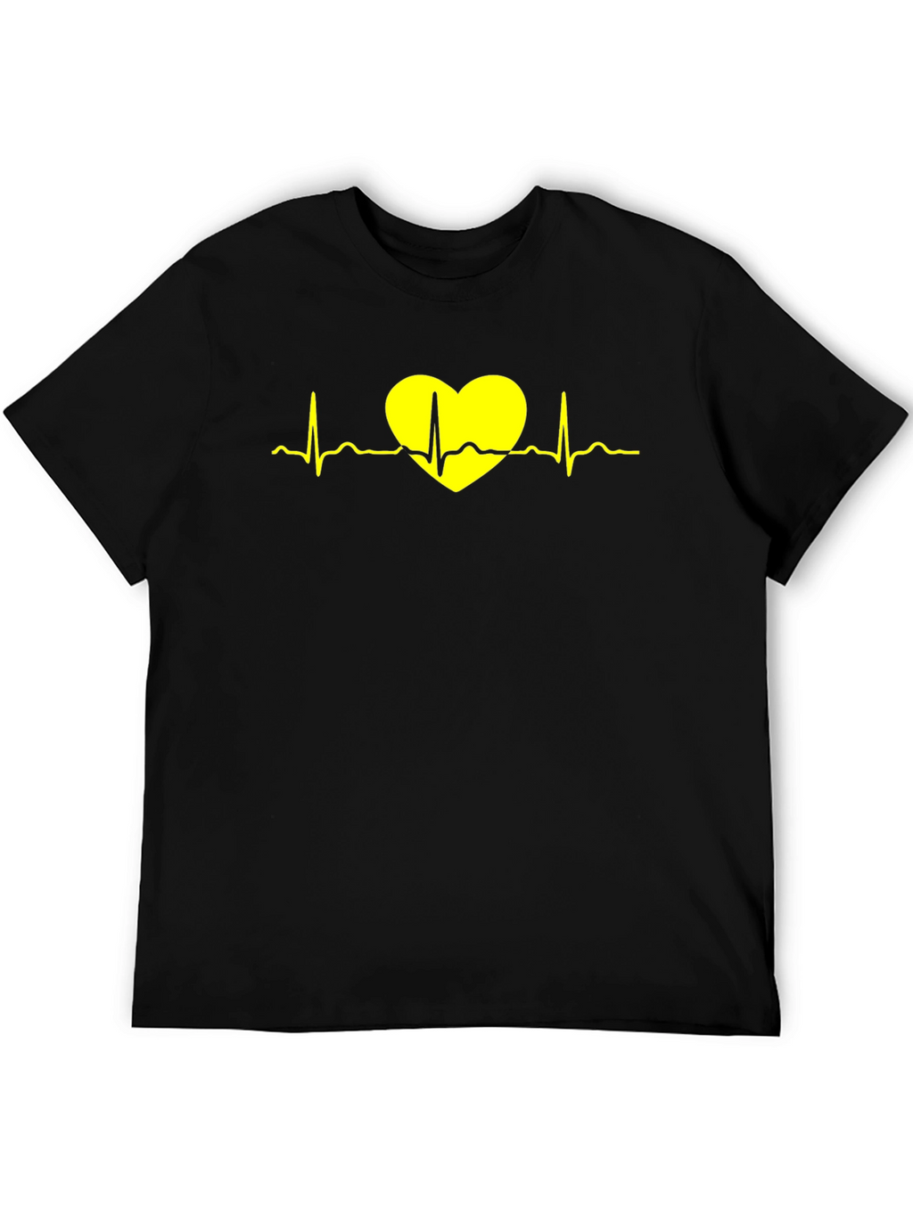Heartbeat Graphic T-Shirt - Black