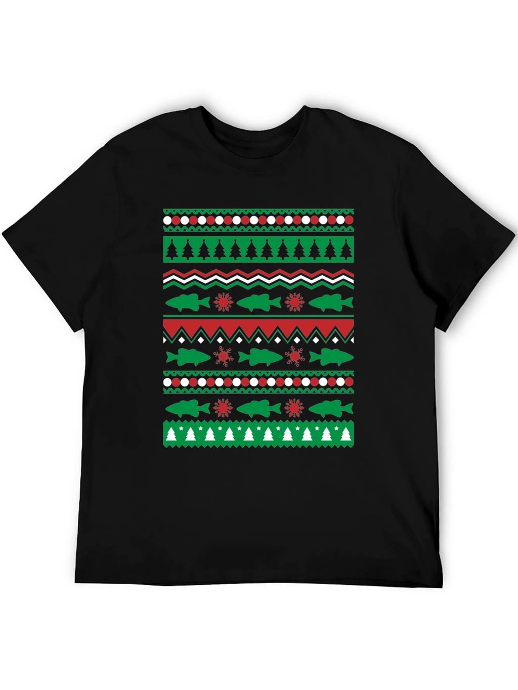 Festive Fishing Christmas T-Shirt