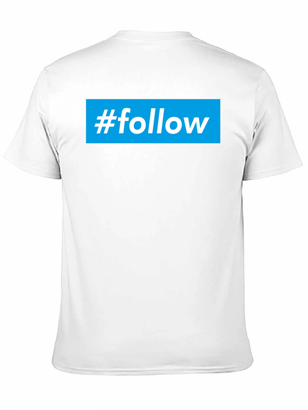 #Follow Graphic Tee - Trendy Black Cotton T-Shirt