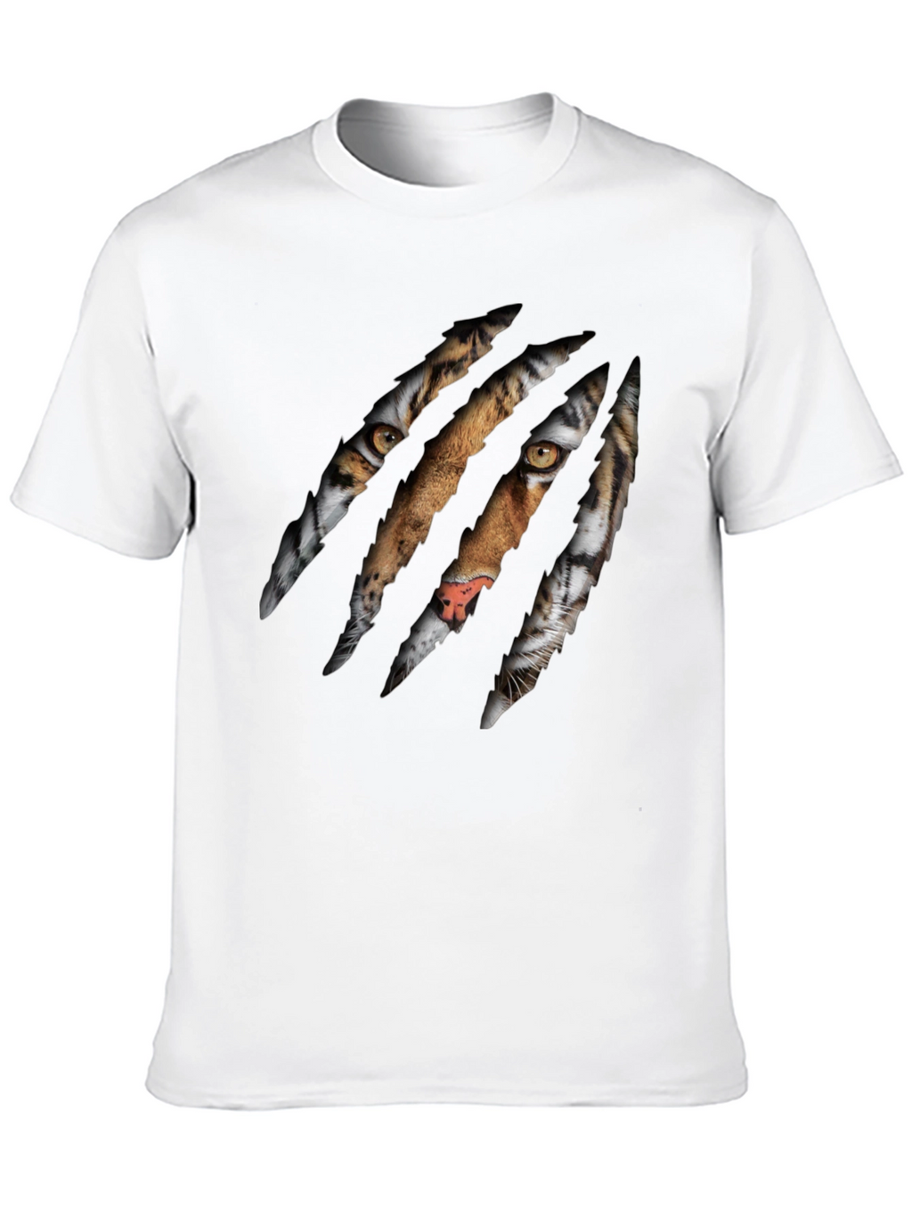 Tiger Claw Graphic Print Black T-Shirt