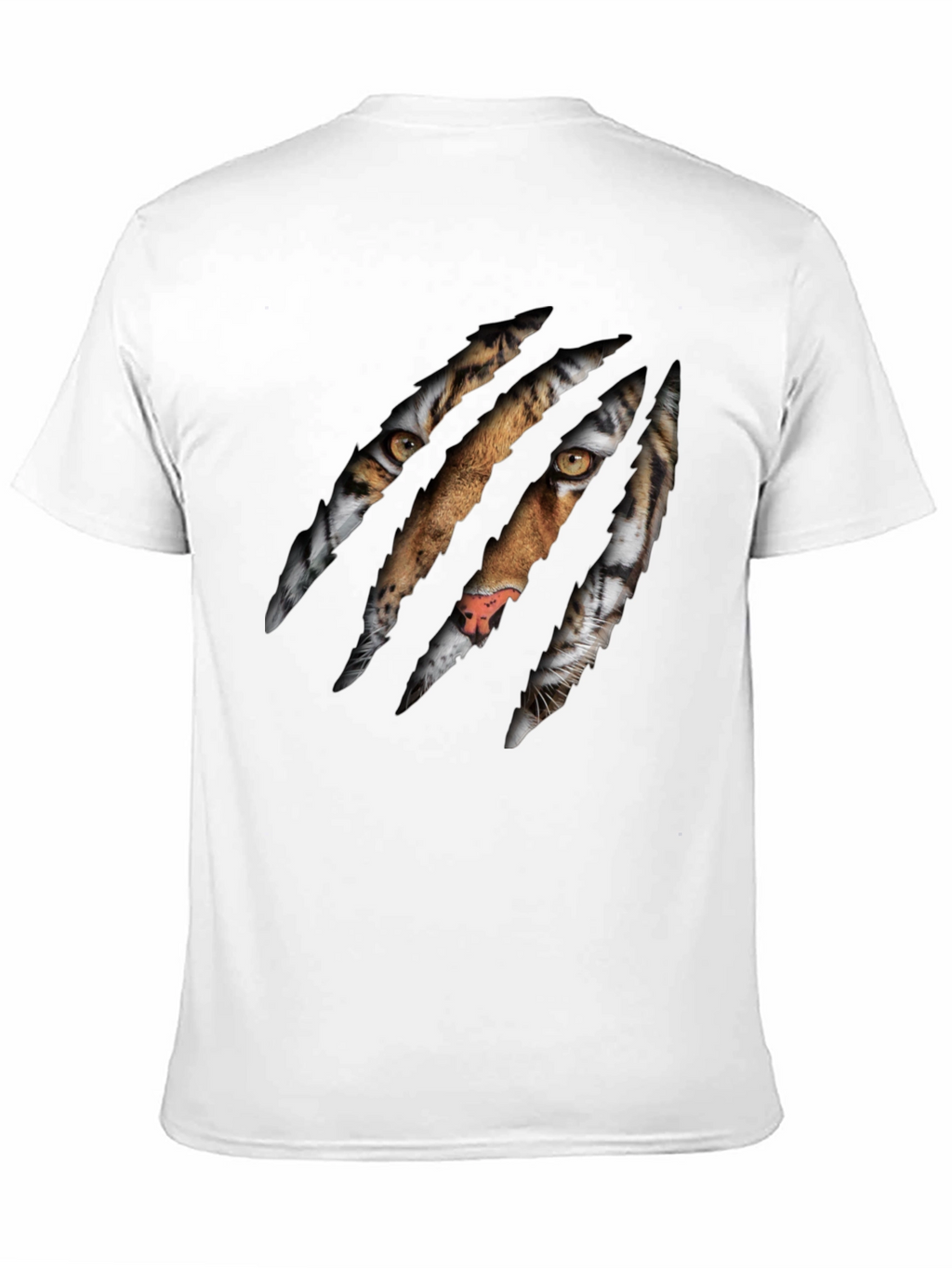 Tiger Claw Graphic Print Black T-Shirt