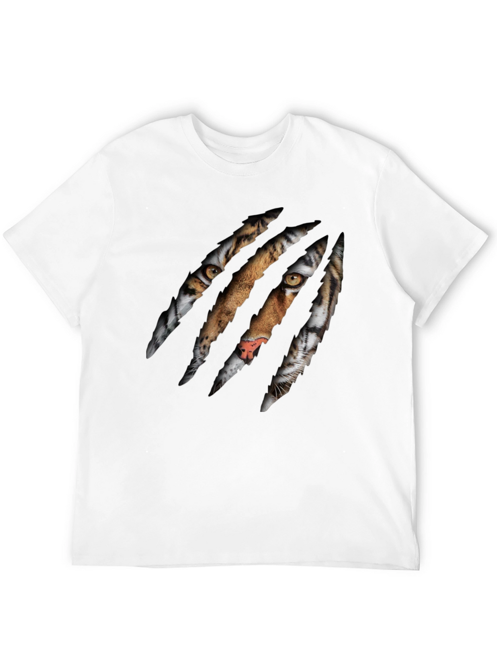 Tiger Claw Graphic Print Black T-Shirt