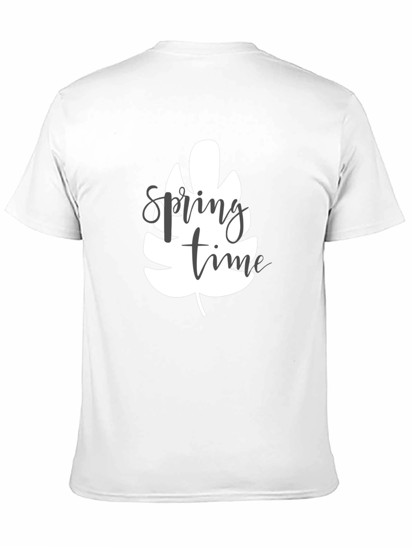 Spring Time Leaf Graphic Tee - Black