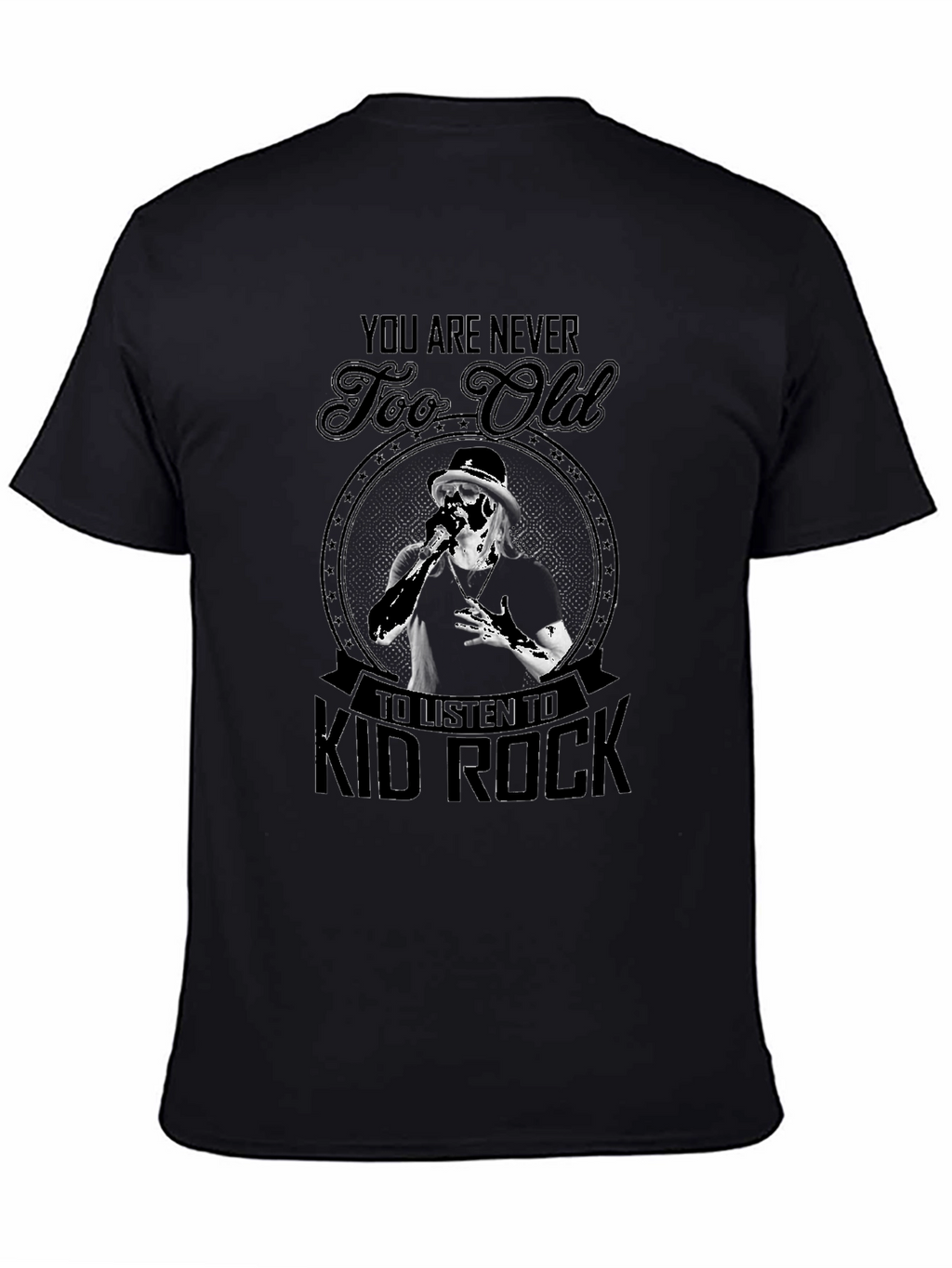 Kid Rock Never Too Old Black T-Shirt