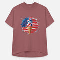 Patriotic American Flag Ice Cream Cone for a