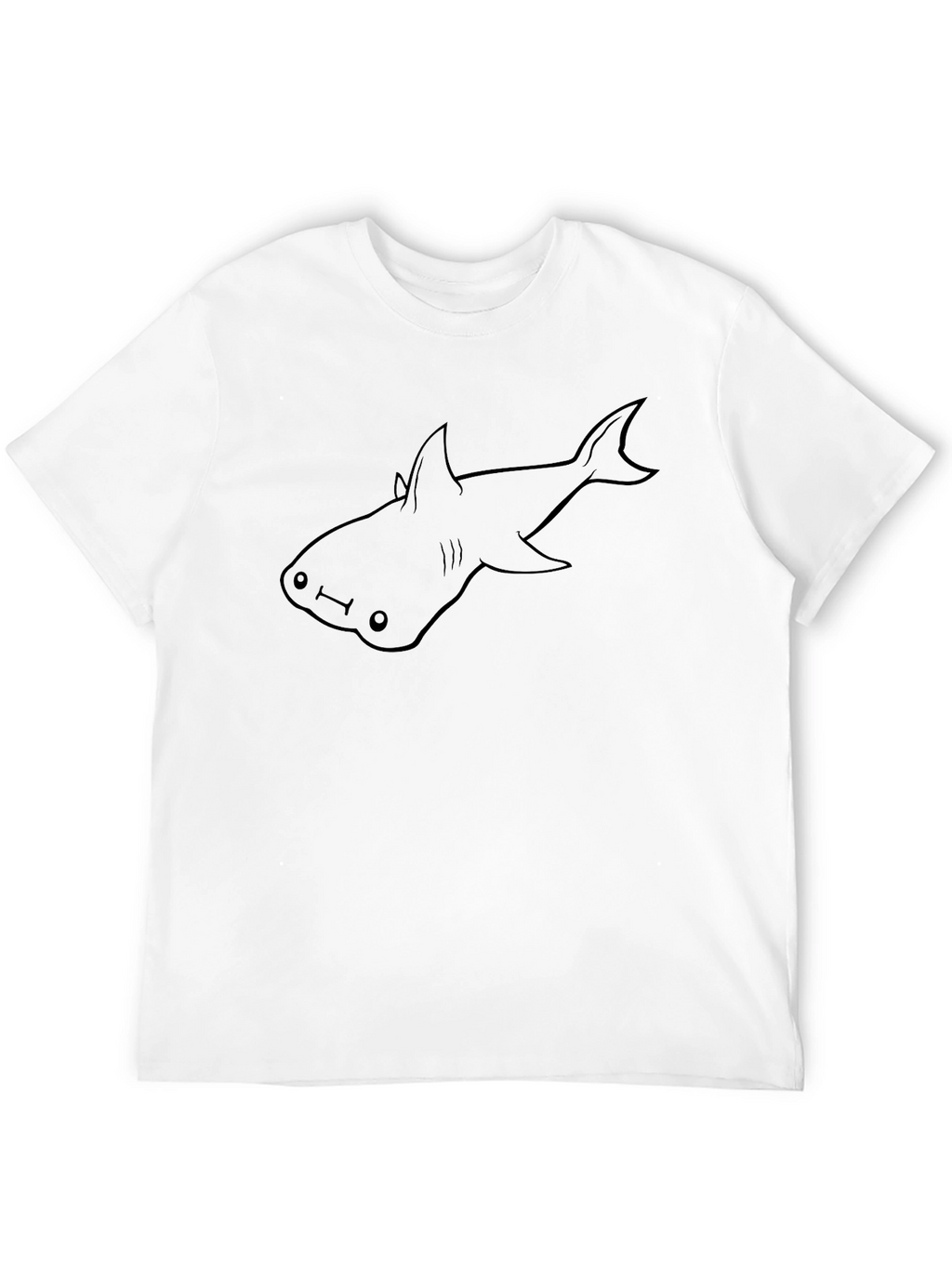 Hammerhead Shark Graphic Tee - Black Cotton T-Shirt