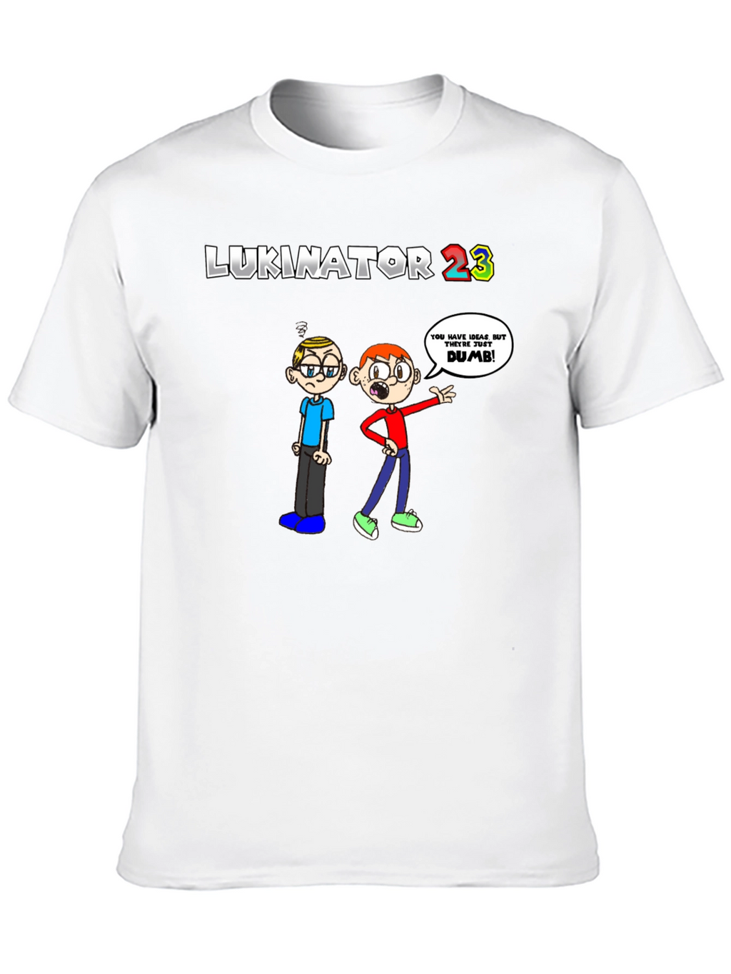 LUKINATOR 23 Cartoon Graphic Print T-Shirt