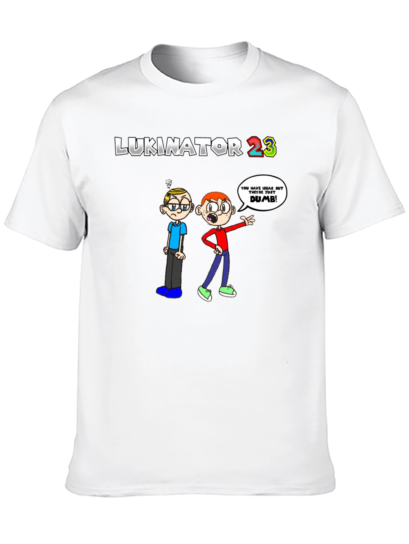 LUKINATOR 23 Cartoon Graphic Print T-Shirt