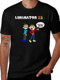LUKINATOR 23 Cartoon Graphic Print T-Shirt