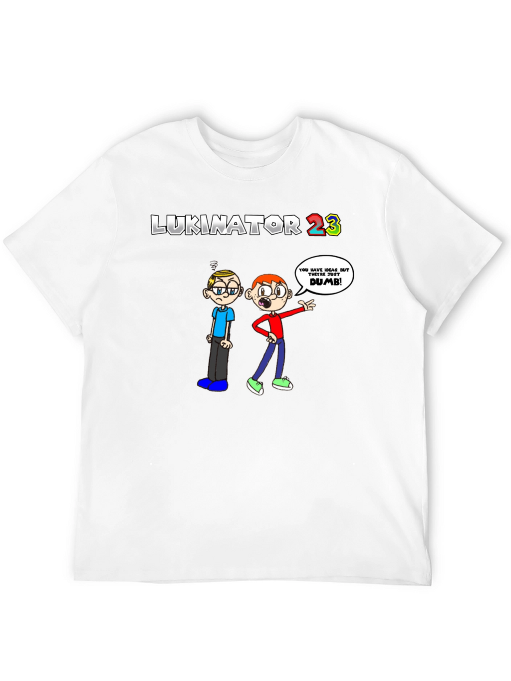 LUKINATOR 23 Cartoon Graphic Print T-Shirt