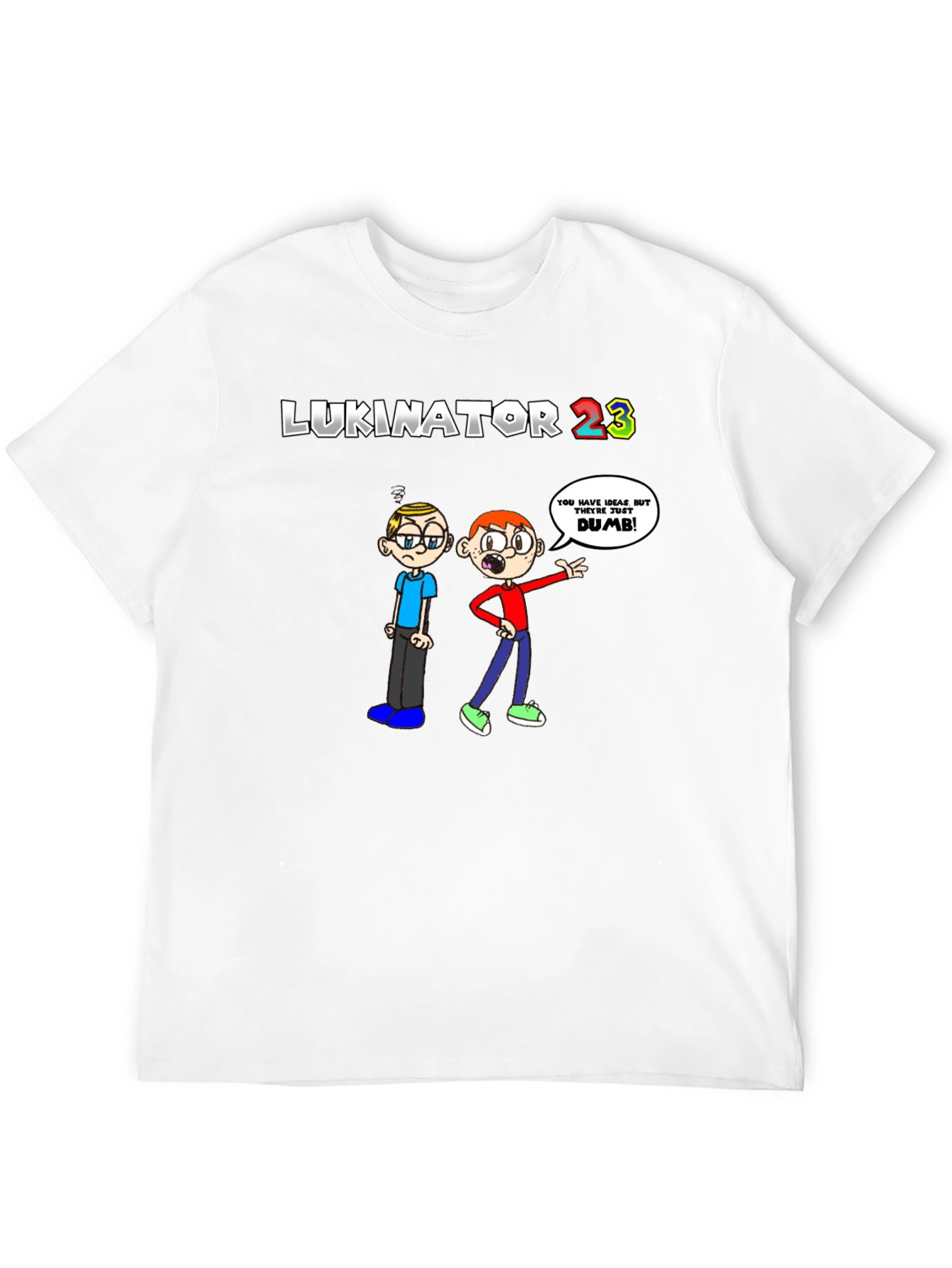 LUKINATOR 23 Cartoon Graphic Print T-Shirt