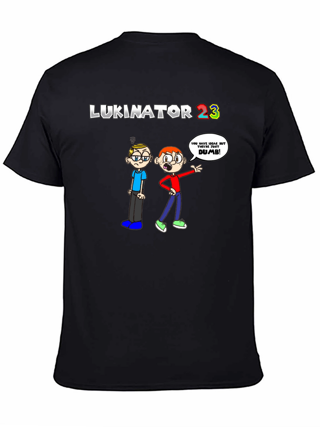 LUKINATOR 23 Cartoon Graphic Print T-Shirt